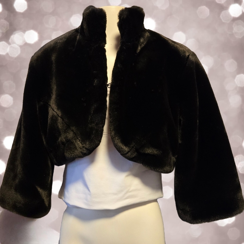 Xhilaration Fur Bolero Jacket -‎ Size Large